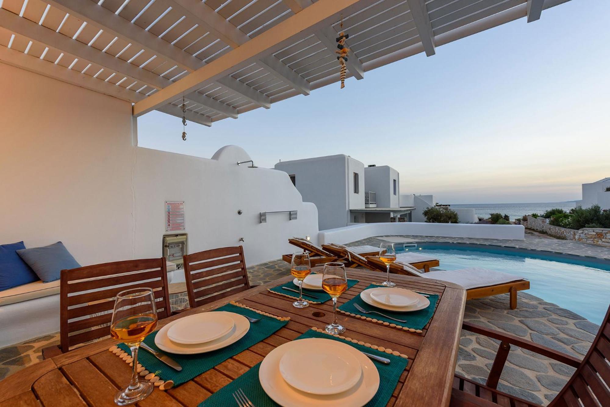 Helen Beach Front Luxury Villas Kastraki  Exterior photo